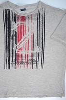 tričko LA POLO šedý melír s potiskem čárový kód