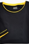tričko LA POLO dvoubarevné M1 černá - žlutá