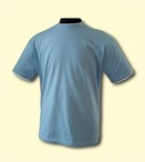 tričko LA POLO dvoubarevné M1 světle modrá-bílá